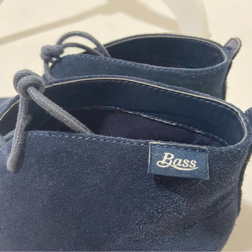 Bass Blue Suede Leather Woman's Ankle Boot / Chukka Size 8.5 M - Picture 4 of 15
